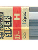 Pentel Potloodstift Pentel 0.5mm zwart per koker H