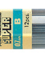 Pentel Potloodstift Pentel 0.7mm zwart per koker B