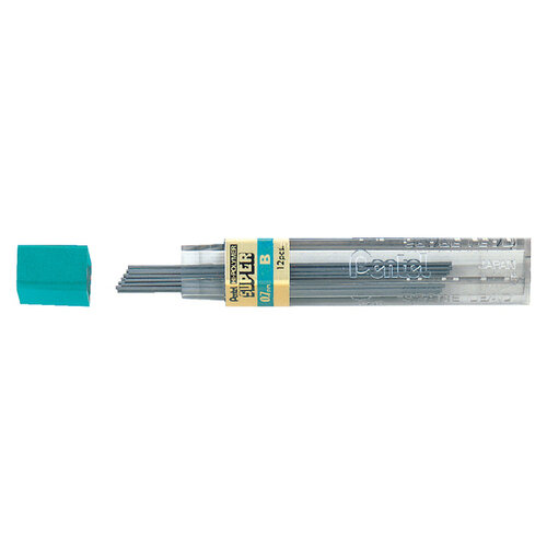 Pentel Potloodstift Pentel 0.7mm zwart per koker B