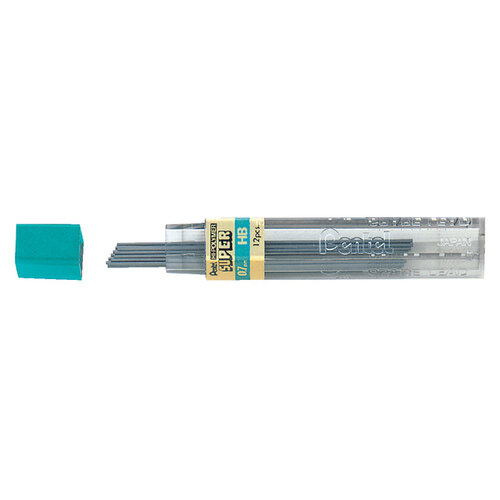 Pentel Potloodstift Pentel 0.7mm zwart per koker HB