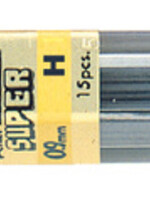 Pentel Mine Pentel 0,9mm H Noir par étui