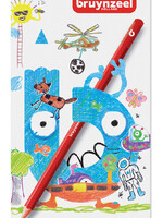 Bruynzeel Crayon de couleur Bruynzeel Kids blister de 12 pièces assorti