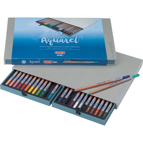 Bruynzeel Crayon de couleur Bruynzeel 8835 Design aquarelle 24pcs ass