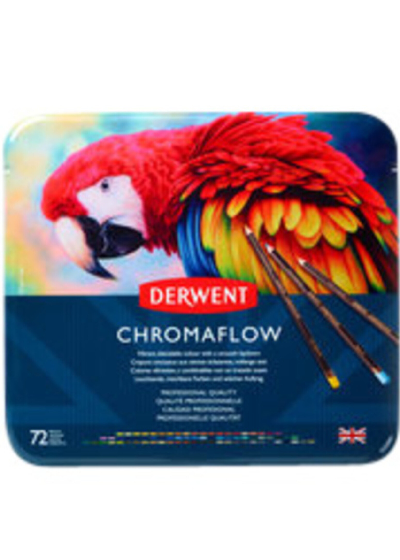 Derwent Crayon de couleur Derwent Chromaflow set 72 couleurs