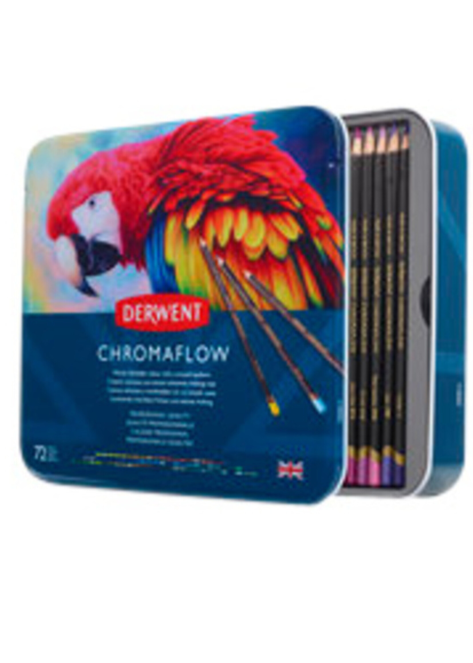 Derwent Crayon de couleur Derwent Chromaflow set 72 couleurs