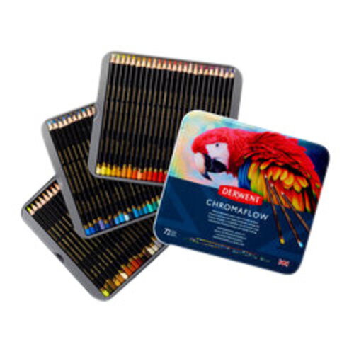 Derwent Crayon de couleur Derwent Chromaflow set 72 couleurs