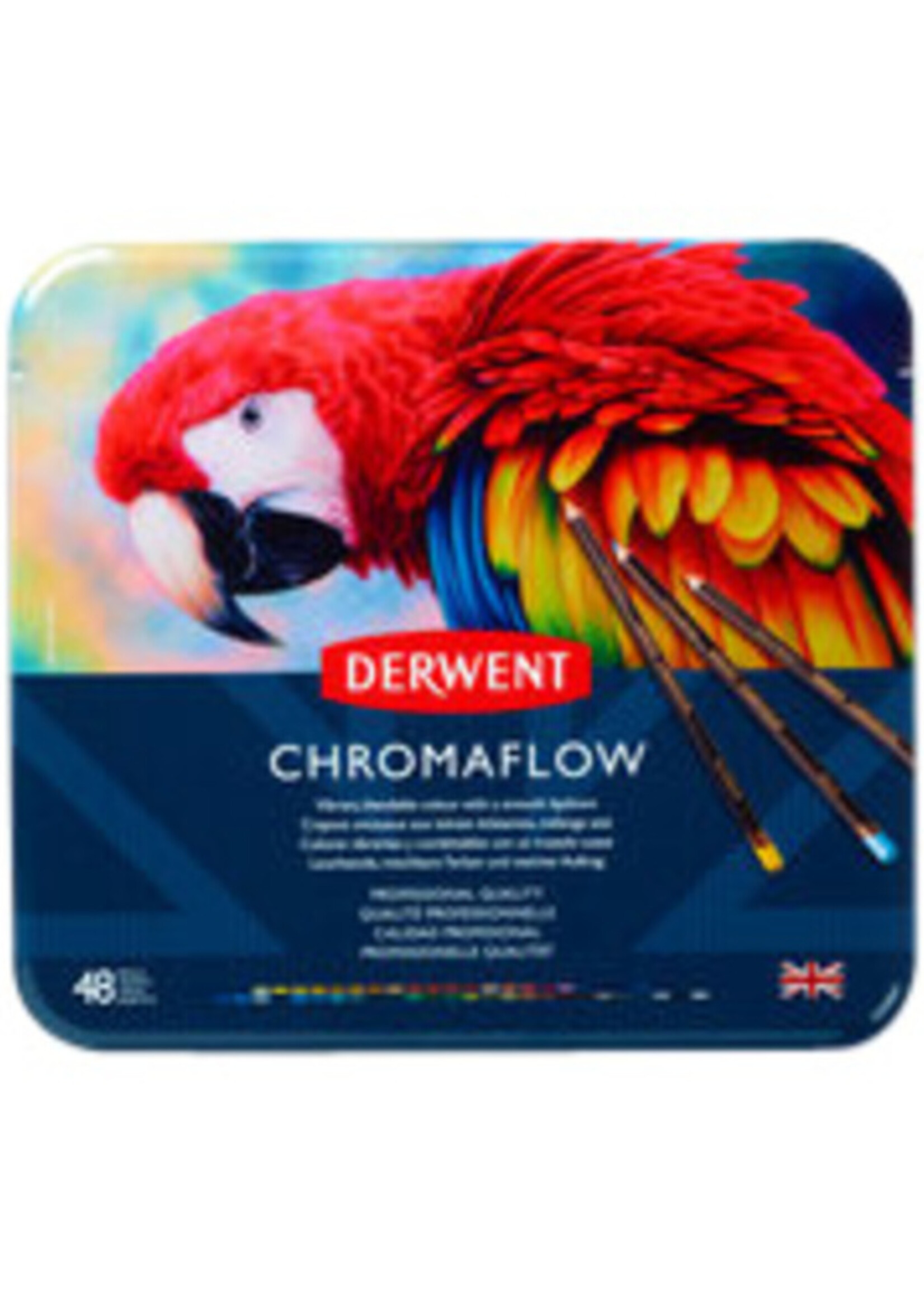 Derwent Crayon de couleur Derwent Chromaflow set 48 couleurs