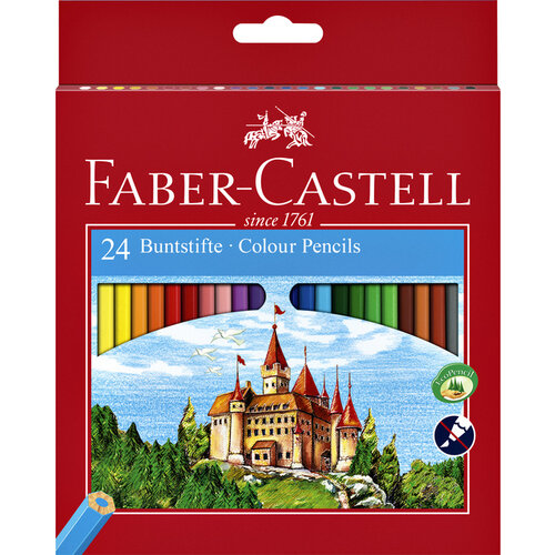 Faber-Castell Kleurpotloden Faber-Castell set à 24 stuks assorti