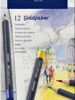 Faber-Castell Kleurpotloden Faber-Castell Goldfaber blik à 12 stuks assorti