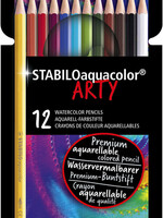 Stabilo Crayon de couleur STABILO Aquacolor 1612-1-20 étui 12 couleurs