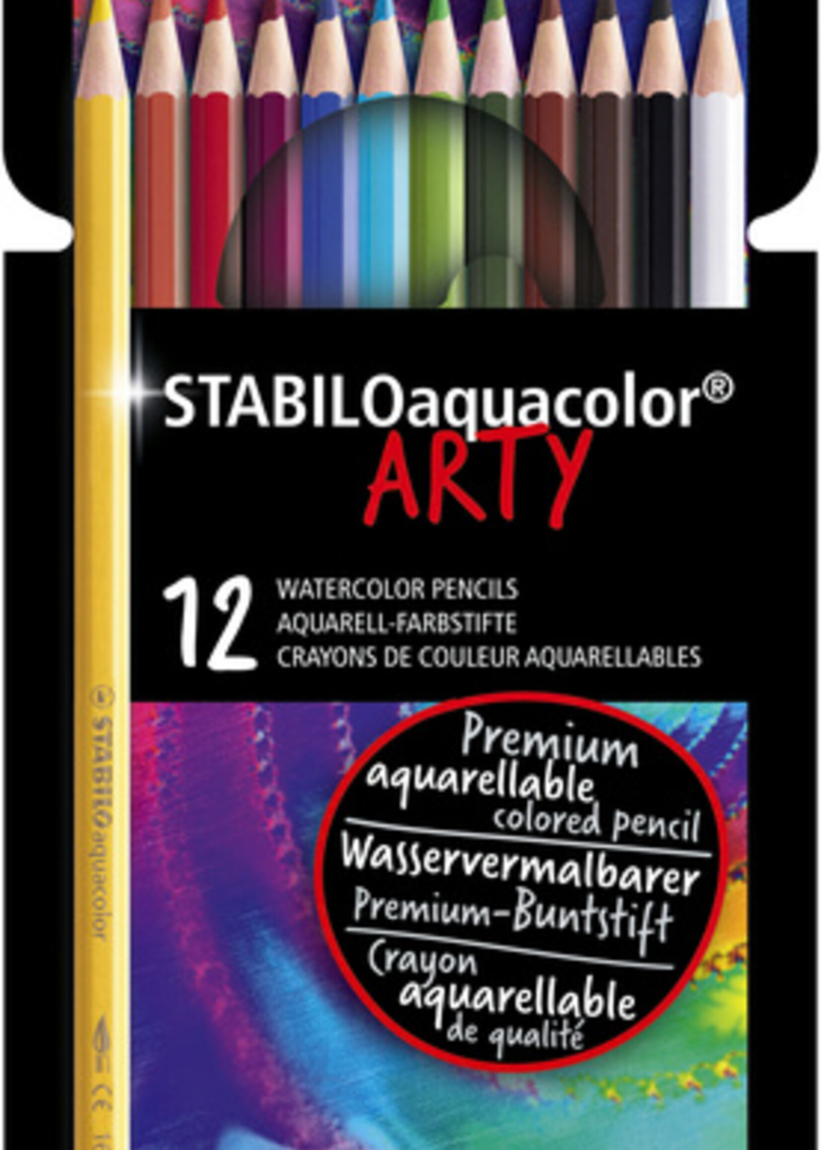 Stabilo Kleurpotloden STABILO aquacolor 1624  etui à 12  stuks