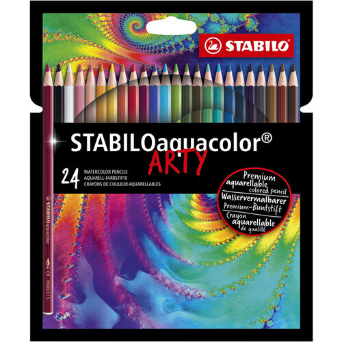 Stabilo Crayon de couleur STABILO Aquacolor 1624-1-20 étui 24 couleurs