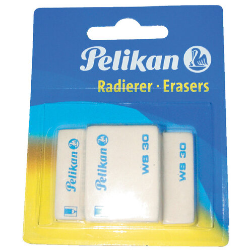 Pelikan Gomme crayon Pelikan WS30 douce 37x30x9mm blister 3pcs