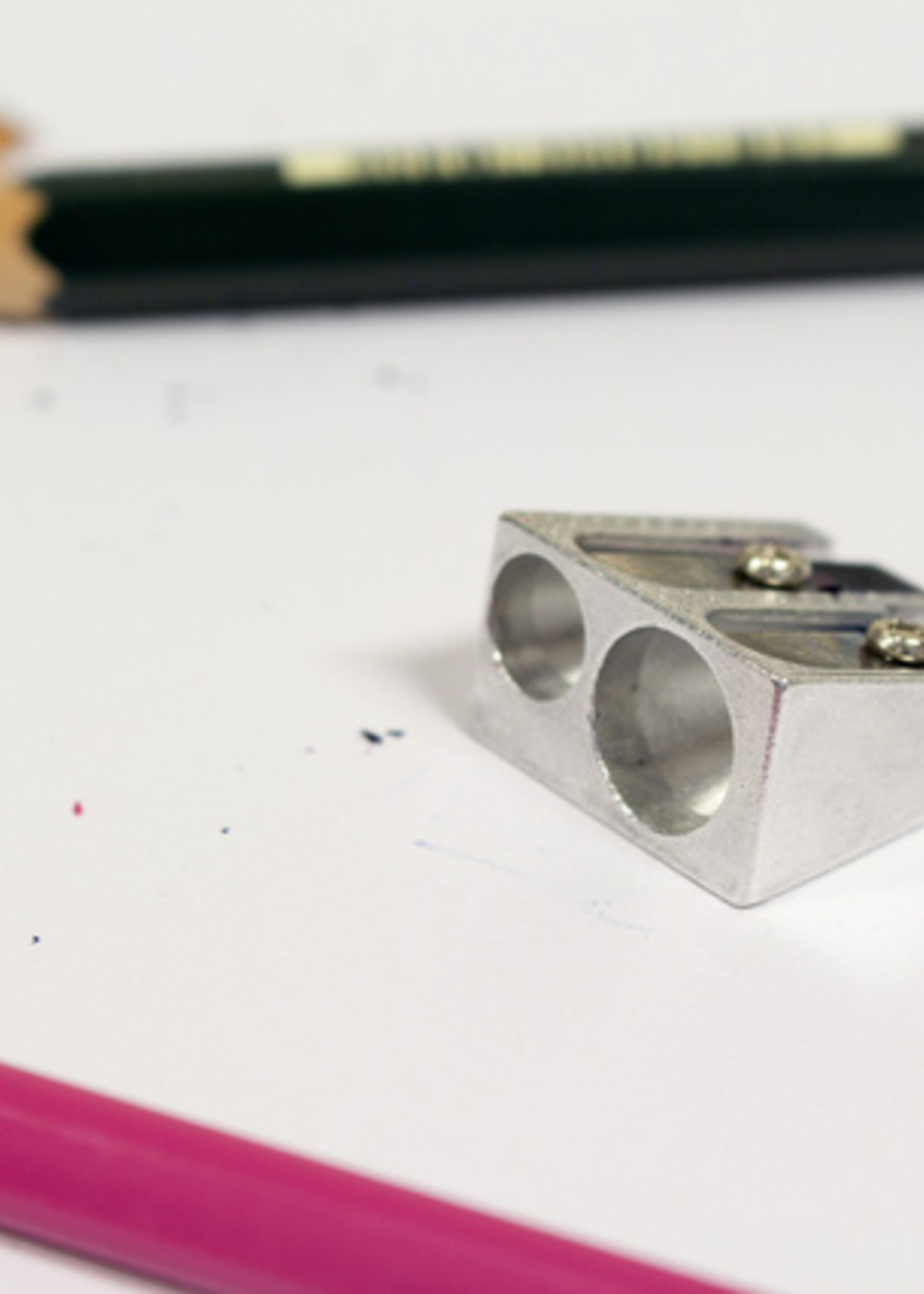 Westcott Puntenslijper Westcott aluminium dubbel kegelvorm