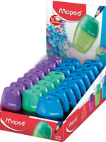 Maped Taille-crayon Maped Shaker 1 trou présentoir 25 pièces assorti