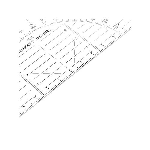 Aristo Geodriehoek Aristo 1550 160mm flexibel transparant