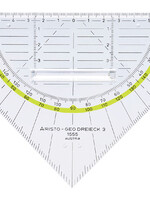 Aristo Geodriehoek Aristo 1555/2 225mm met greep transparant