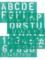 Linex Trace-lettres Linex 50mm majuscules, minuscules et chiffres