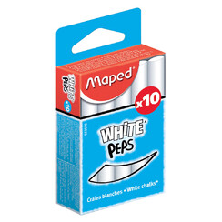 Schoolbordkrijt Maped White'Peps set á 10 stuks wit