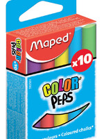Maped Craie tableau noir Maped Color'Peps boîte 10 pièces assorti