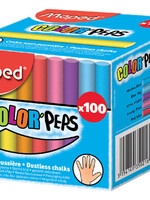 Maped Craie tableau noir Maped Color'Peps boîte 100 pièces assorti