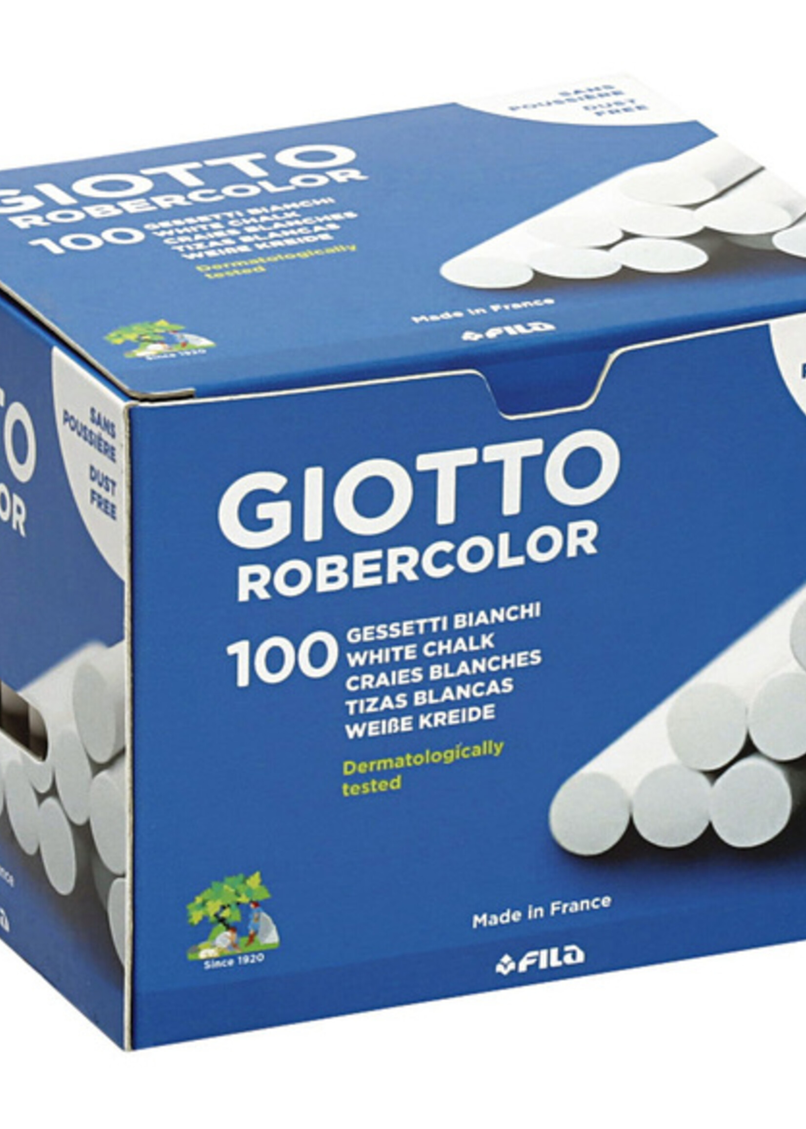 Giotto Schoolbordkrijt Giotto wit doos à 100 stuks