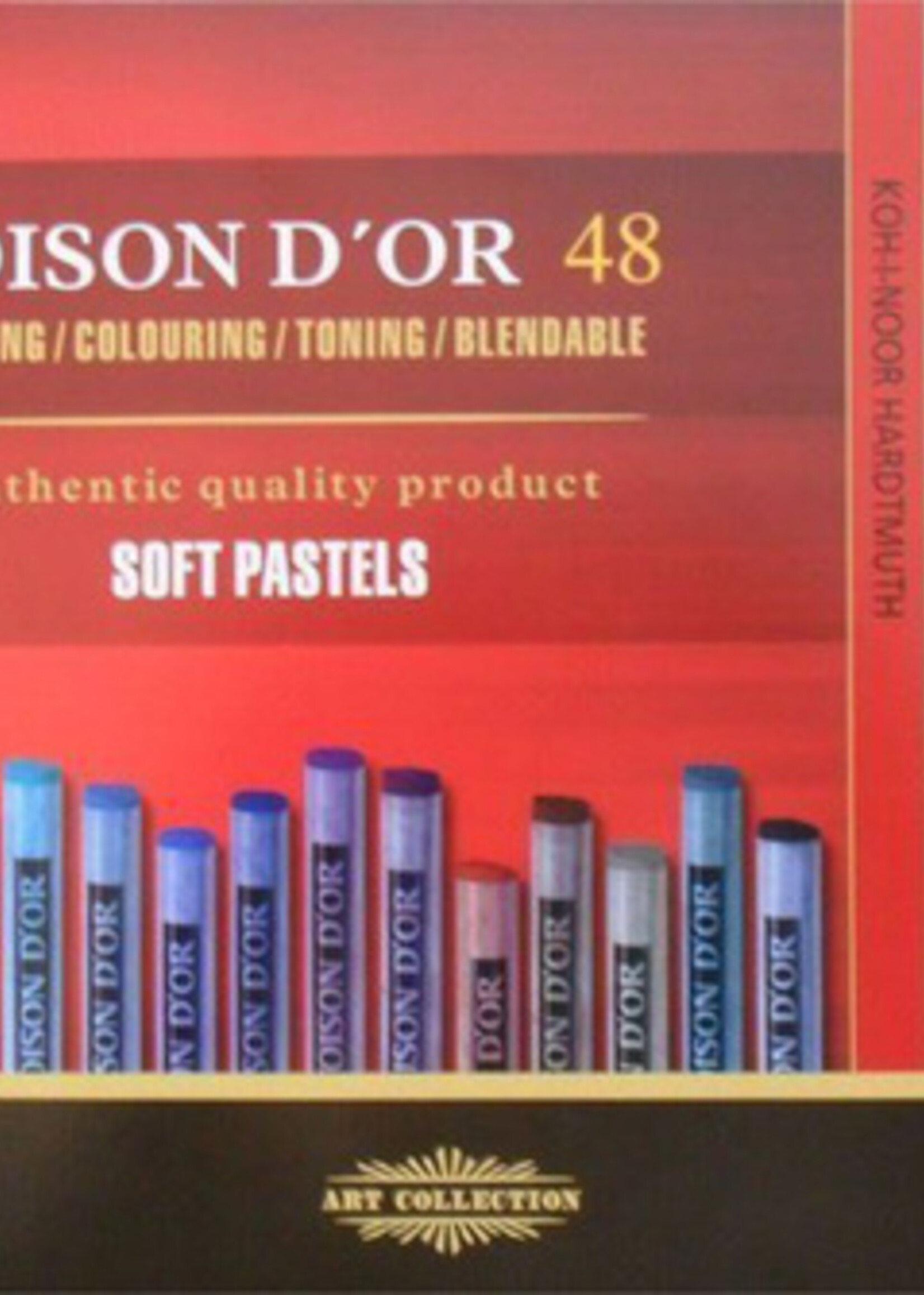 Koh-i-noor Pastelkrijt Koh-I-Noor Toison 8516 rond 48 stuks assorti