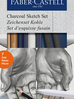 Faber-Castell Houtskool Faber-Castell set 7-delig