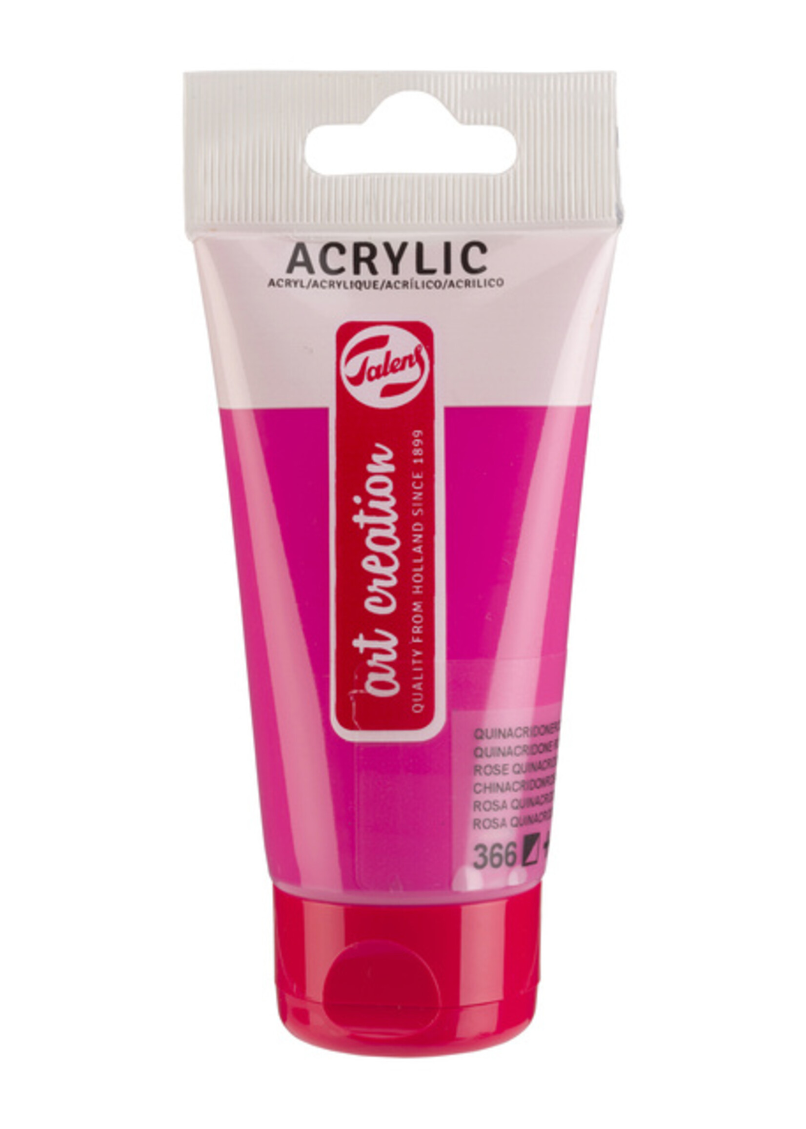 Talens Art Creation Peinture acrylique Talens Art Creation 366 Rose Quinacridone tube 75ml