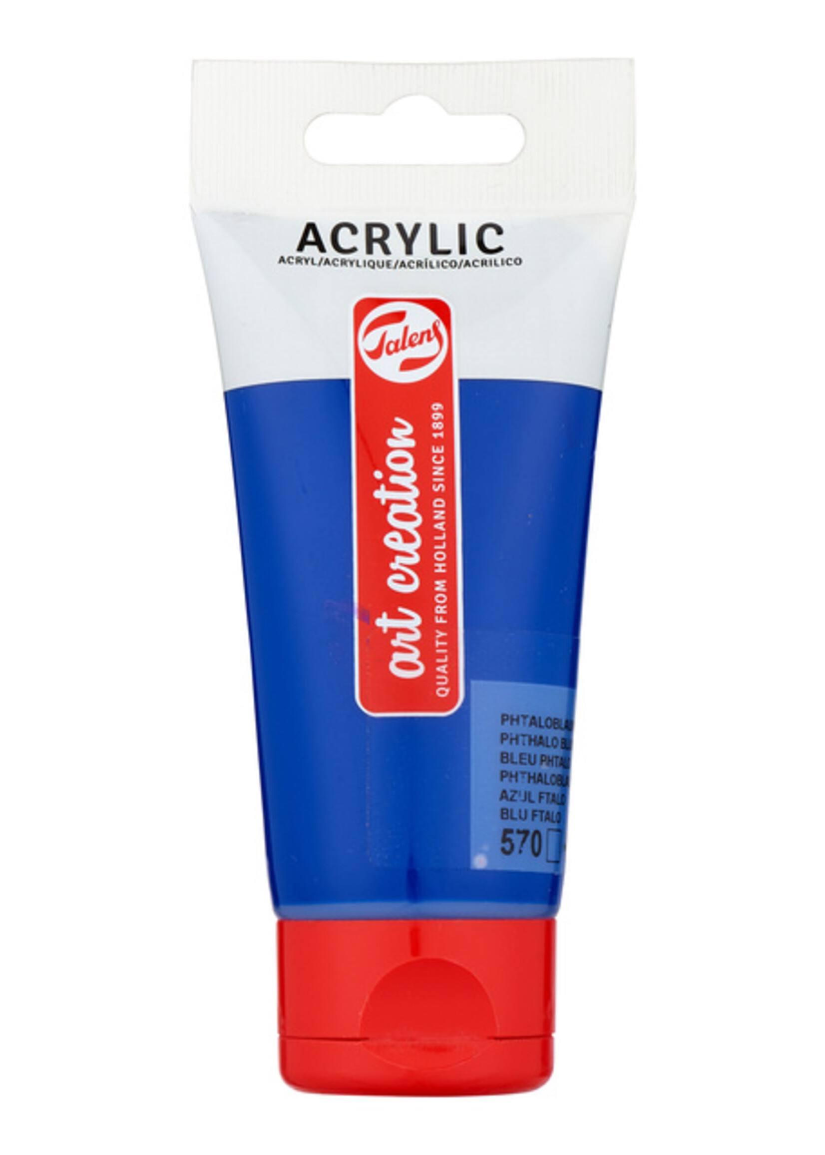 Talens Art Creation Peinture acrylique Talens Art Creation 570 Bleu Phtalo tube 75ml