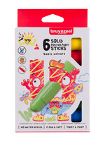 Bruynzeel Plakkaatverf sticks Bruynzeel Basic 6 kleuren