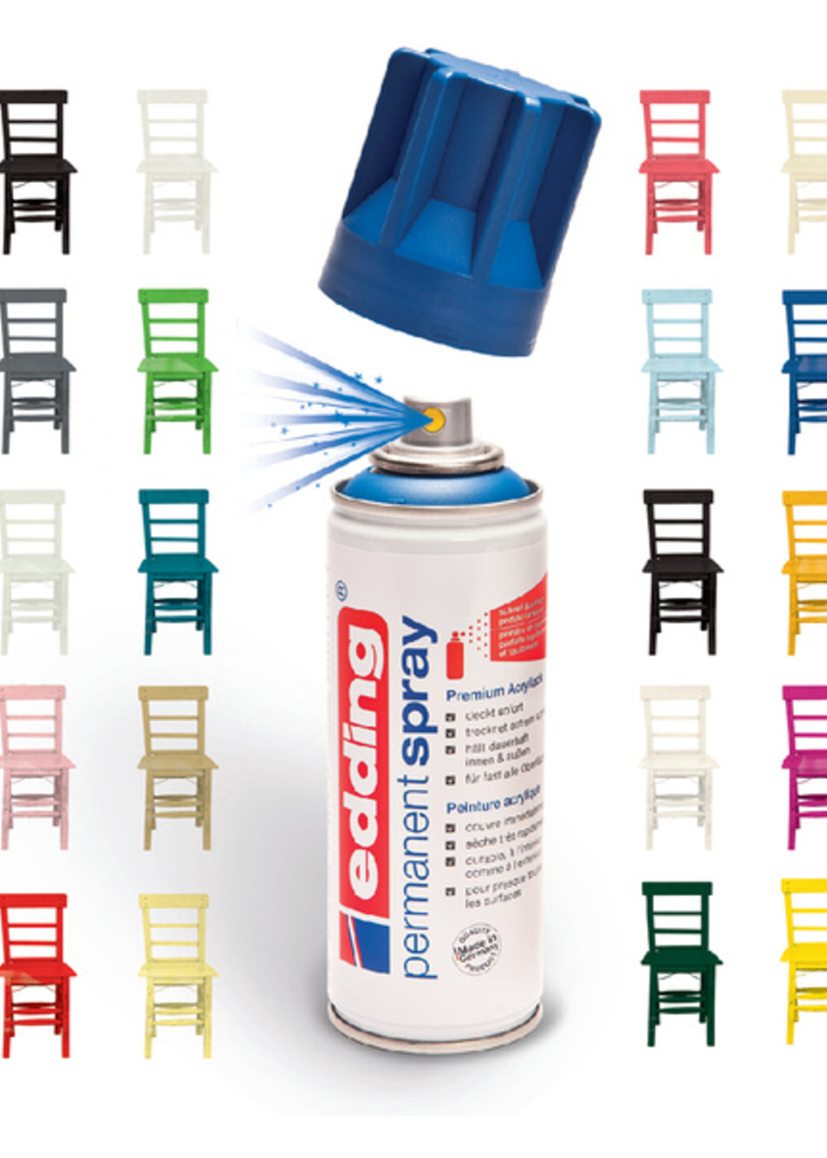 edding Spray peinture Permanent edding 5200 Or Précieux Mat