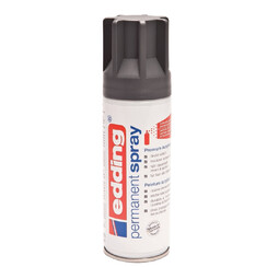 Verfspuitbus edding 5200 permanent spray mat antraciet