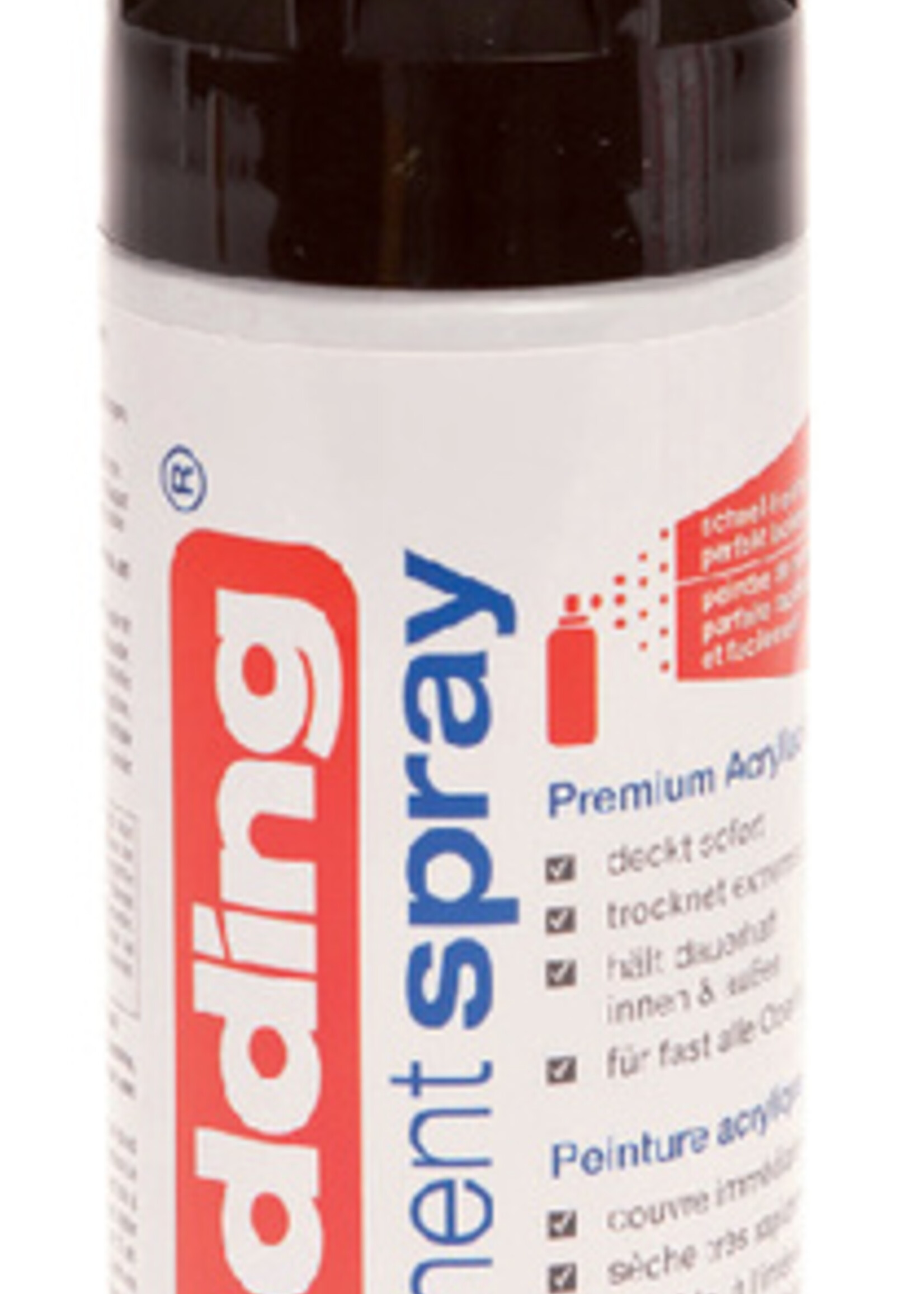 edding Verfspuitbus edding 5200 permanent spray glossy diepzwart