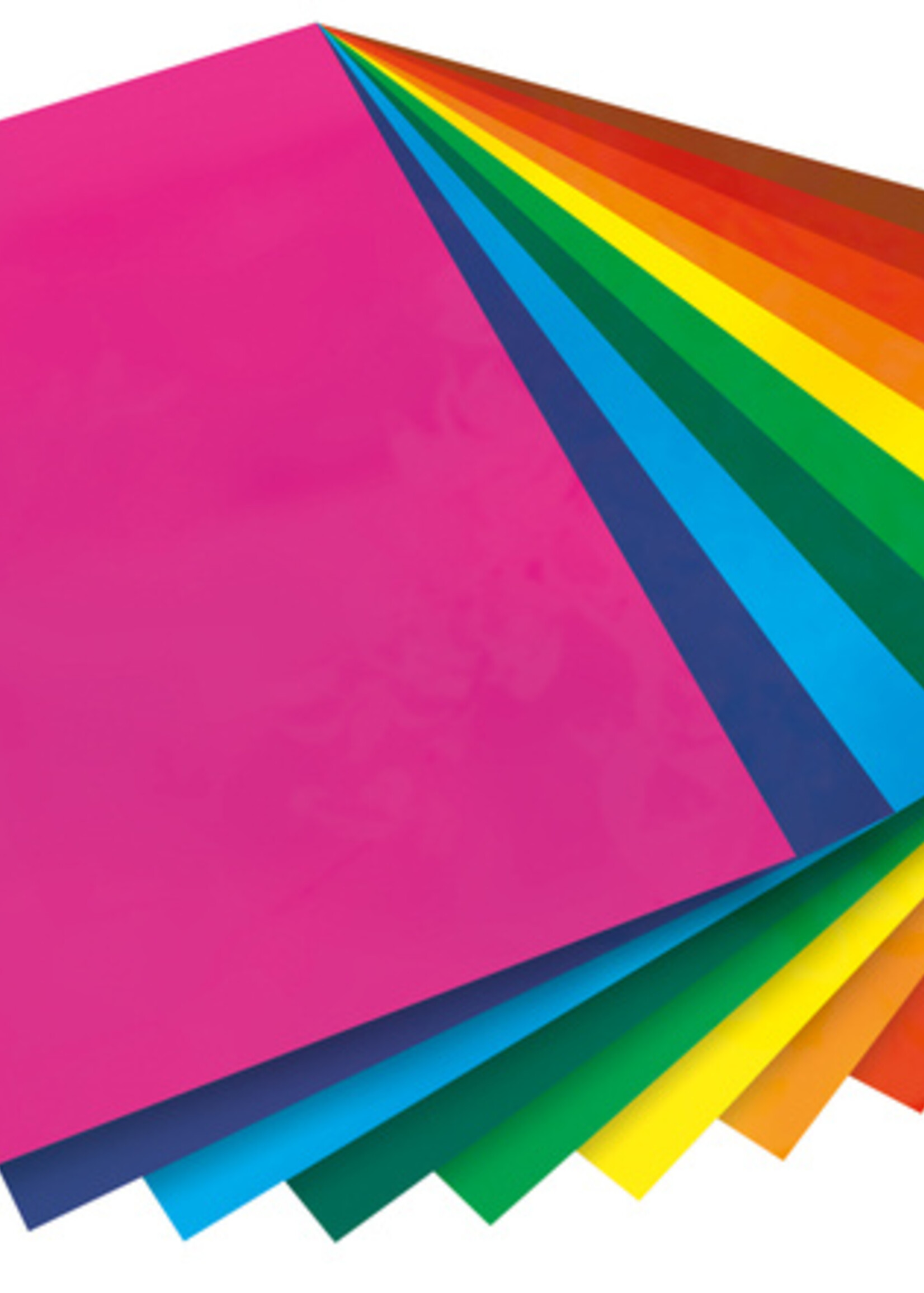 Folia Paper Film vitrail Folia 23x33cm set 10 couleurs