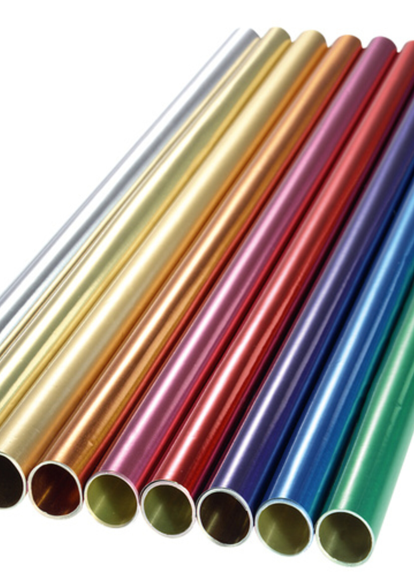 Folia Paper Film aluminium Folia 50x78cm présentoir 50 rouleaux assorti