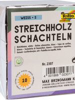 Folia Paper Luciferdoosjes Folia klein 53x37x16mm 10 stuks wit