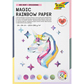 Folia Paper Regenboogpapier en karton Folia 24x34cm 120gr en 250gr 12 vel 6 tinten