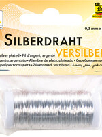 Folia Paper Fil d'argent Folia 0,3mmx80m argenté