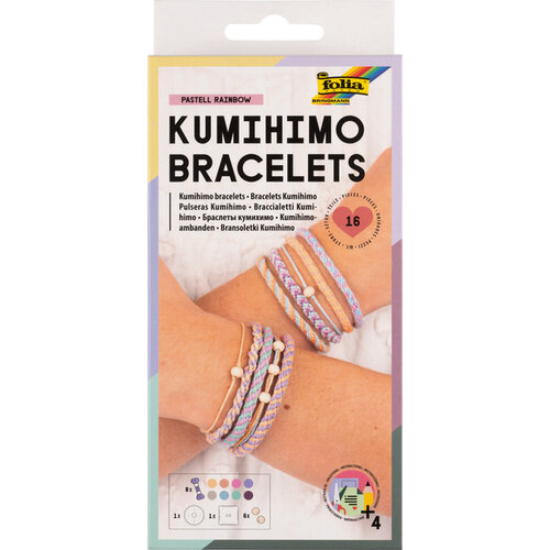 Folia Paper Bracelets Folia Kumihimo inclus 2 disques set 16 pièces
