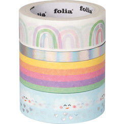 Ruban Washi Folia Hotfoil arc-en-ciel