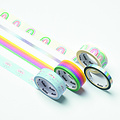 Folia Paper Washi tape Folia hotfoil rainbow 2x 15mmx5m 1x 10mmx5m