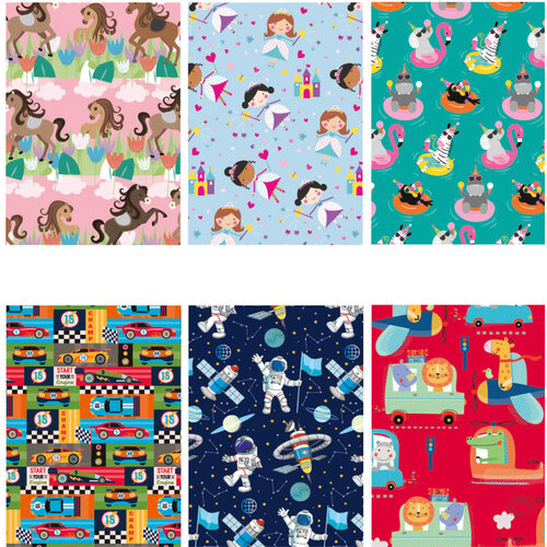 Design Group Inpakpapier IG Group Kids 200x70cm assorti