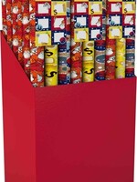 Design Group Inpakpapier sint 200x70cm set à 3 rollen + stickervel assorti
