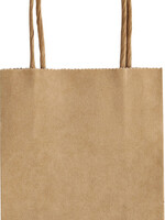 Folia Paper Sac en papier avec poignées 125g/m² 120x150x55mm kraft naturel lot 20 pièces