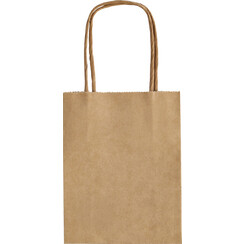 Sac en papier avec poignées 125g/m² 120x150x55mm kraft naturel lot 20 pièces