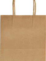 Folia Paper Sac en papier avec poignées 125g 18x21x8cm kraft naturel 20 pièces