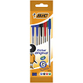 Bic Balpen Bic Cristal medium assorti blister à 5 stuks