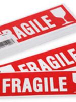 Agipa 100 x étiquettes 'Fragile' - Agipa - 60x190mm - rouge - permanent