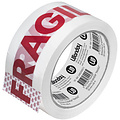 Office Basics 3 rollen 'Fragile' Office Basics plakband 50mm x 60m & afroller